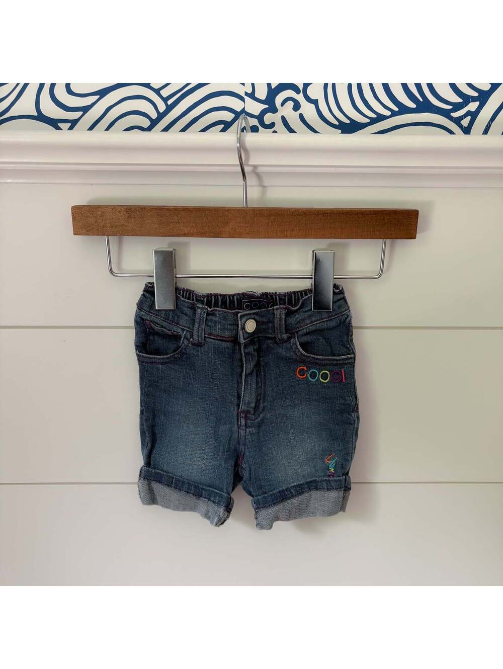 vintage coogi denim shorts